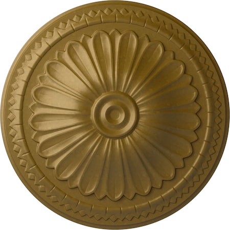 Alexa Ceiling Medallion (Fits Canopies Up To 3), Hand-Painted Gold, 15OD X 1 3/4P